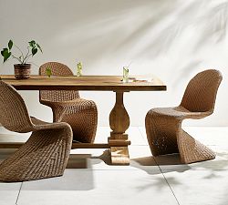 Wilder Reclaimed Teak Rectangular Outdoor Dining Table (111")