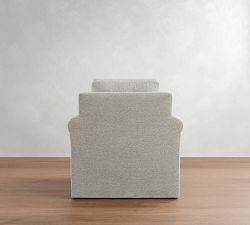 Cameron Modern Roll Arm Slipcovered Chair