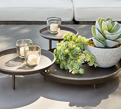 Handcrafted Metal Tiered Tray