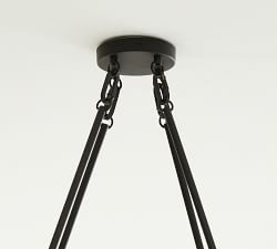 Remington Iron Oval Chandelier (61")