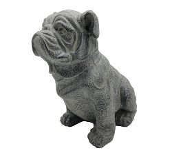 Sitting Bulldog Garden Object