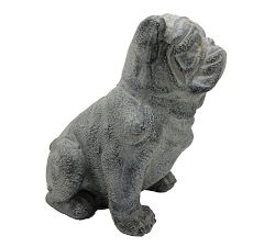 Sitting Bulldog Garden Object