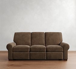 Turner Roll Arm Leather Power Sofa (88")