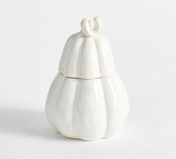 Ceramic Pumpkin Candle - Pumpkin Pie