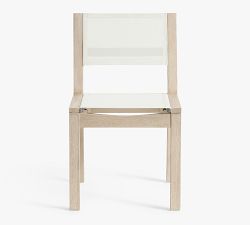 Indio Eucalyptus &amp; Mesh Outdoor Dining Chair