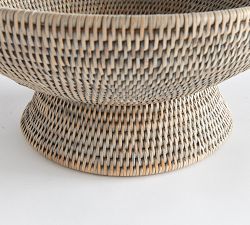 Rattan Open Top Decorative Bowl