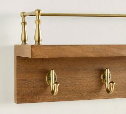 Summerville Entry Shelf With Hooks (36")