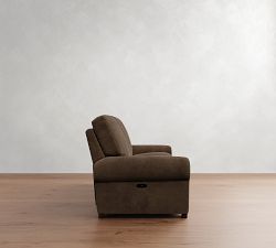 Turner Roll Arm Leather Power Sofa (88")