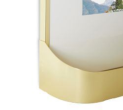 Brass Gallery Frames with Shelf - Set of 5