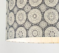 Kravet Medallion Linen Drum Pendant (24")