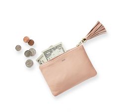 Mark &amp; Graham Leather Tassel Zipper Pouch