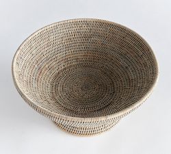 Rattan Open Top Decorative Bowl