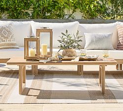 Woodside Eucalyptus Rectangular Outdoor Coffee Table (52&quot;)