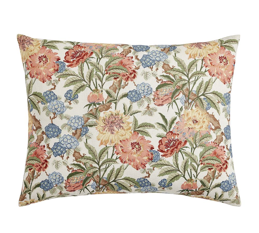 Kravet Garden Floral Ikat Reversible Shams - Multi, Standard