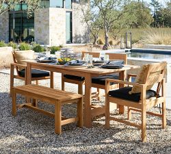 Malibu Teak Outdoor Dining Bench (48")