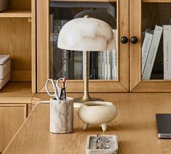 Windham Alabaster Task Table Lamp (13")