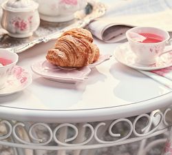 LoveShackFancy Bow Stoneware Appetizer Plates - Set of 4