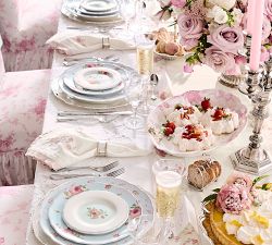 LoveShackFancy Floral Bow Porcelain Serving Platter