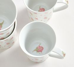 LoveShackFancy Garden Floral Mugs - Set of 4