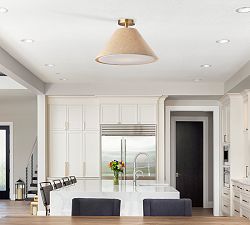 Holden Linen Flush Mount (18'')
