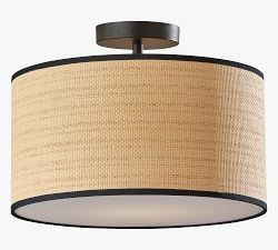 Haven Woven Flush Mount (15'')
