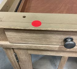 Open Box: Build Your Own Livingston Modular Collection, Glass Door Cabinet without Top, 35" - Seadrift