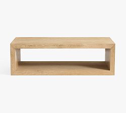 Open Box: Folsom Rectangular Coffee Table (58") - Cerused Natural