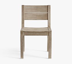 Open Box: Indio Modern Outdoor Dining Side Chair - Weathered Gray