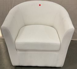 Open Box: Hyde Swivel Chair - Performance Textured Weave White