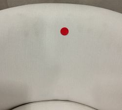 Open Box: Hyde Swivel Chair - Performance Textured Weave White