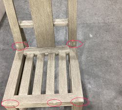 Open Box: Indio Eucalyptus Outdoor Dining side chair