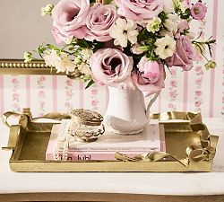 LoveShackFancy Figural Brass Ribbon Tray
