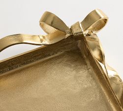 LoveShackFancy Figural Brass Ribbon Tray