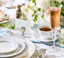 LoveShackFancy Rose Porcelain Teacups &amp; Saucers - Set of 2