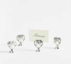 LoveShackFancy Antique Silver Place Card Holders - Set of 4