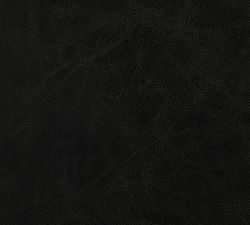 Open Box: Manchester Leather Swivel Desk Chair - Vintage Midnight, Espresso Base