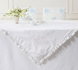 LoveShackFancy Lace Cotton Table Throw