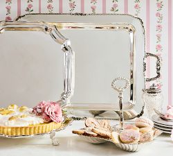 LoveShackFancy Silver Champagne Serving Tray