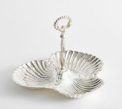 LoveShackFancy Silver Triple Condiment Server