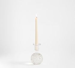 LoveShackFancy Cut Glass Ball Candle Holder