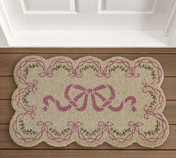LoveShackFancy Bow Scalloped Doormat