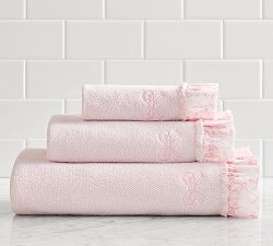 LoveShackFancy Ruffle Bow Towel