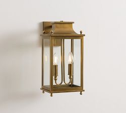 Belvedere Metal Outdoor Double Sconce (16")