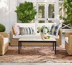 Boca Wicker Outdoor Sofa (81")