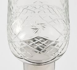 LoveShackFancy Etched Glass Candle Holder