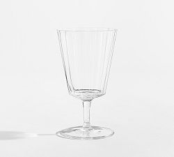 Fluted Glass Goblets - Set of 4