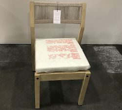 Open Box: Indio Coastal Dining Side Chair with High Performance Cushion Cover, Individual - Weathered Gray &amp; Oat Rope