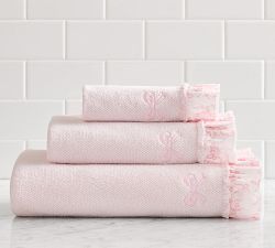 LoveShackFancy Ruffle Bow Towel