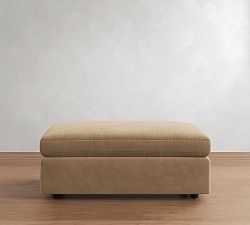 Sierra Leather Sectional Ottoman