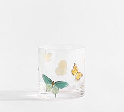 Butterfly Double Old Fashioned Glasses - Set of 4